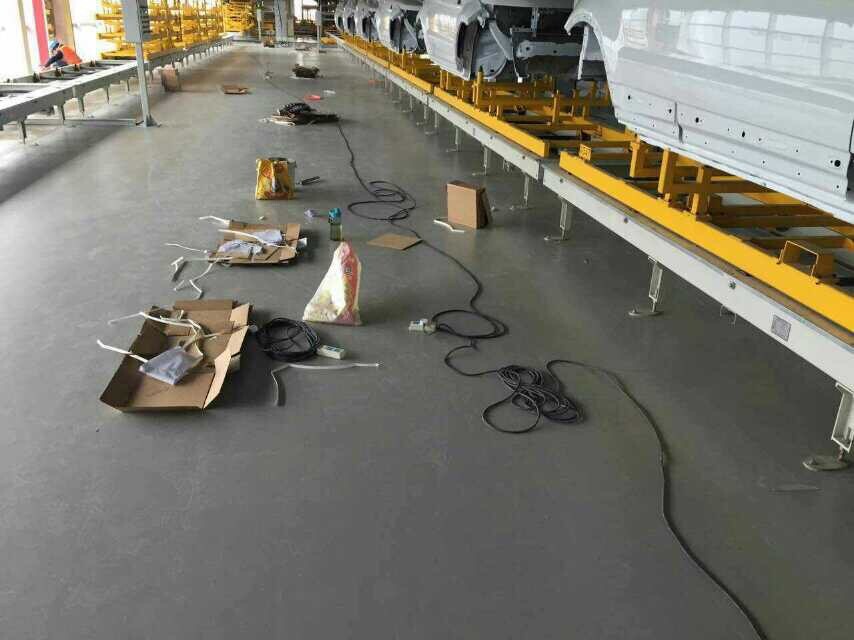 捷豹路虎騰方工廠車間PVC地板 捷豹路虎騰方工廠車間PVC地板