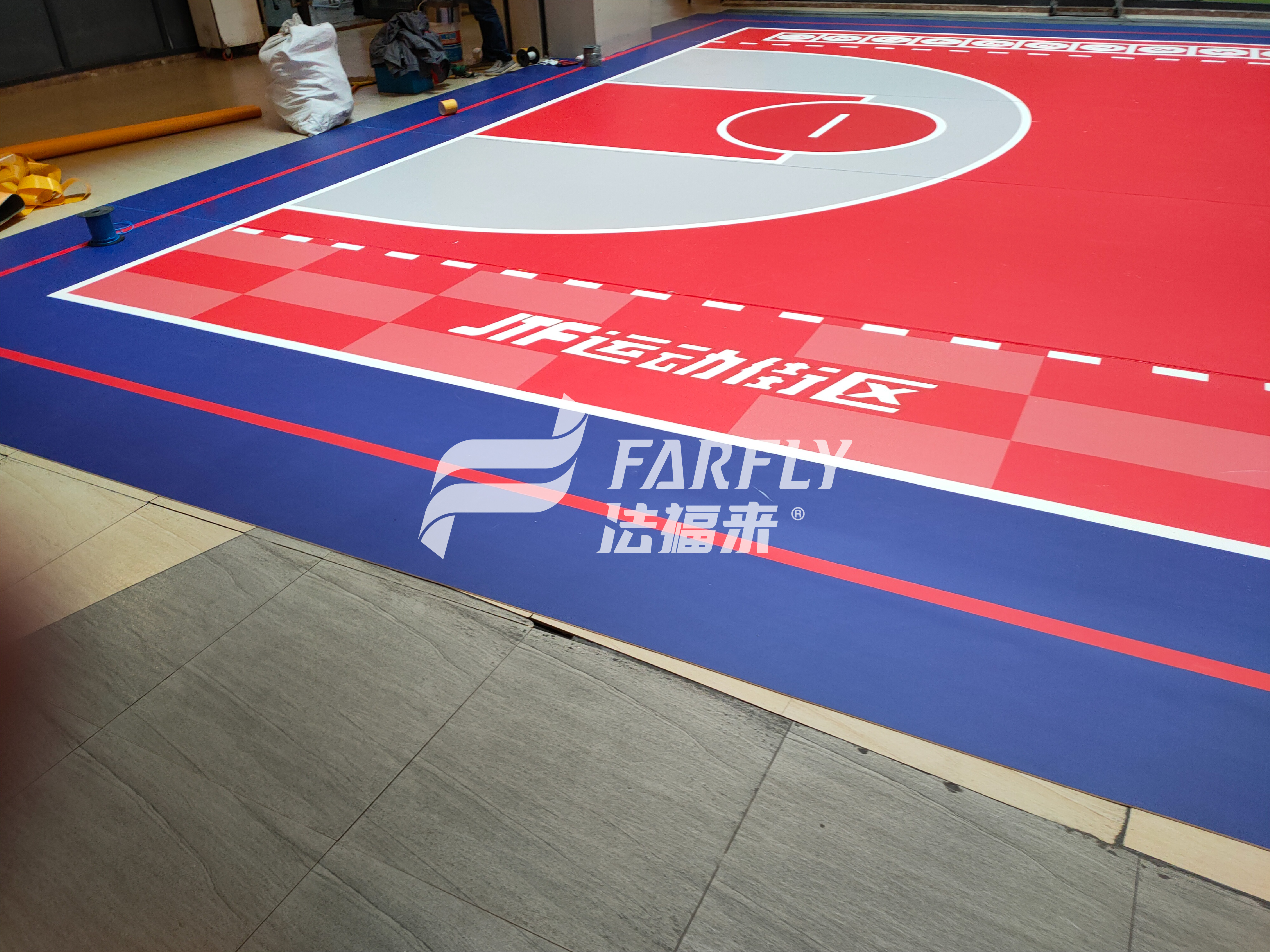 PVC運(yùn)動地板到底防不防水【騰方PVC地板】